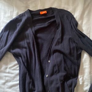 joe fresh navy cardigan